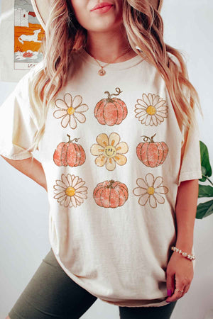 Pumpkins & Flowers Graphic Tee