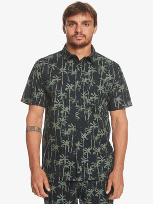 Quiksilver Painted Palm Short Sleeve Shirt