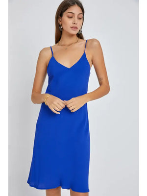 Sold V-Neck Slip Dress-3 Colors!