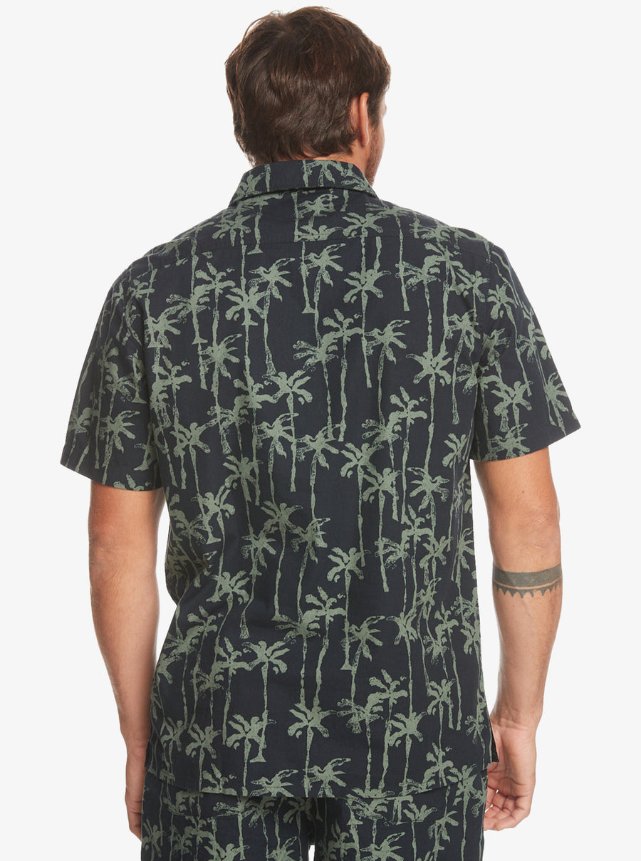 Quiksilver Painted Palm Short Sleeve Shirt