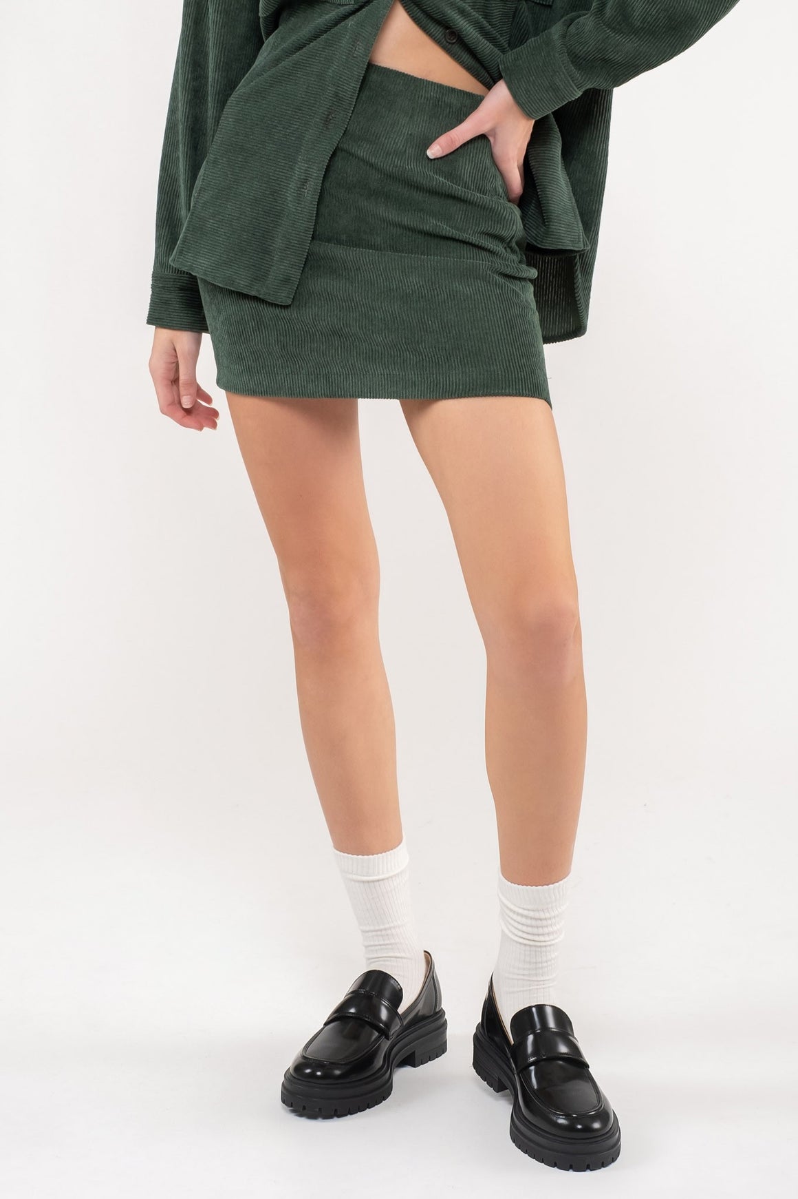 Yahara Corduroy High Waist Skirt- 3 Colors!
