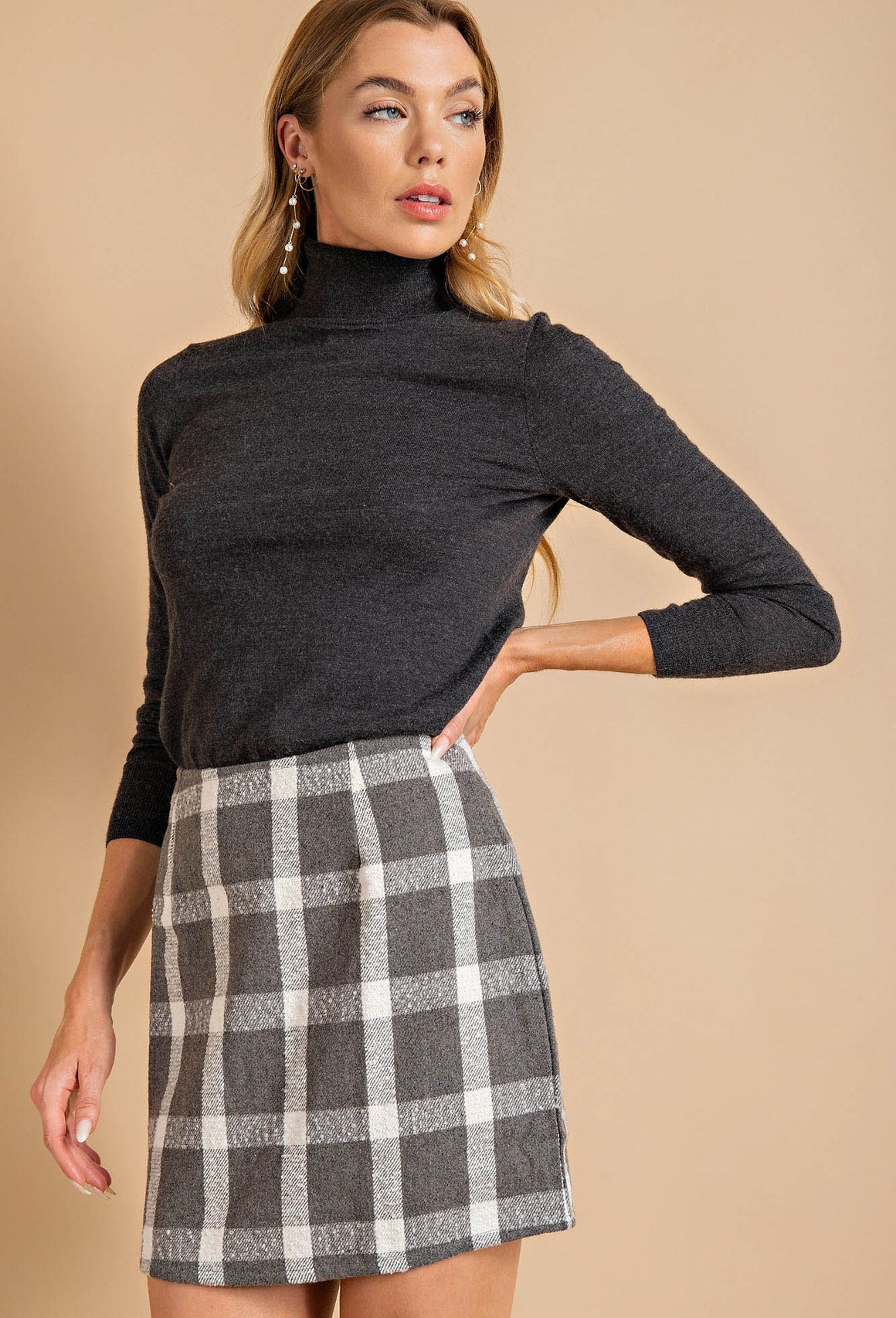 Ravenna Plaid Mini Skirt