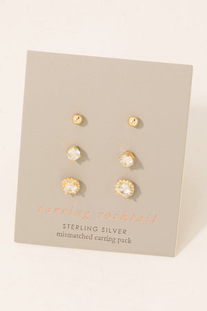 Zya Stud Earring Set