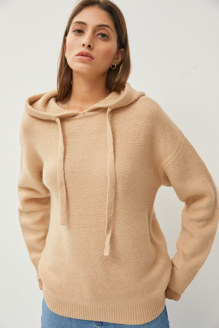 Irma Ribbed Hooded Sweater- 2 Colors!