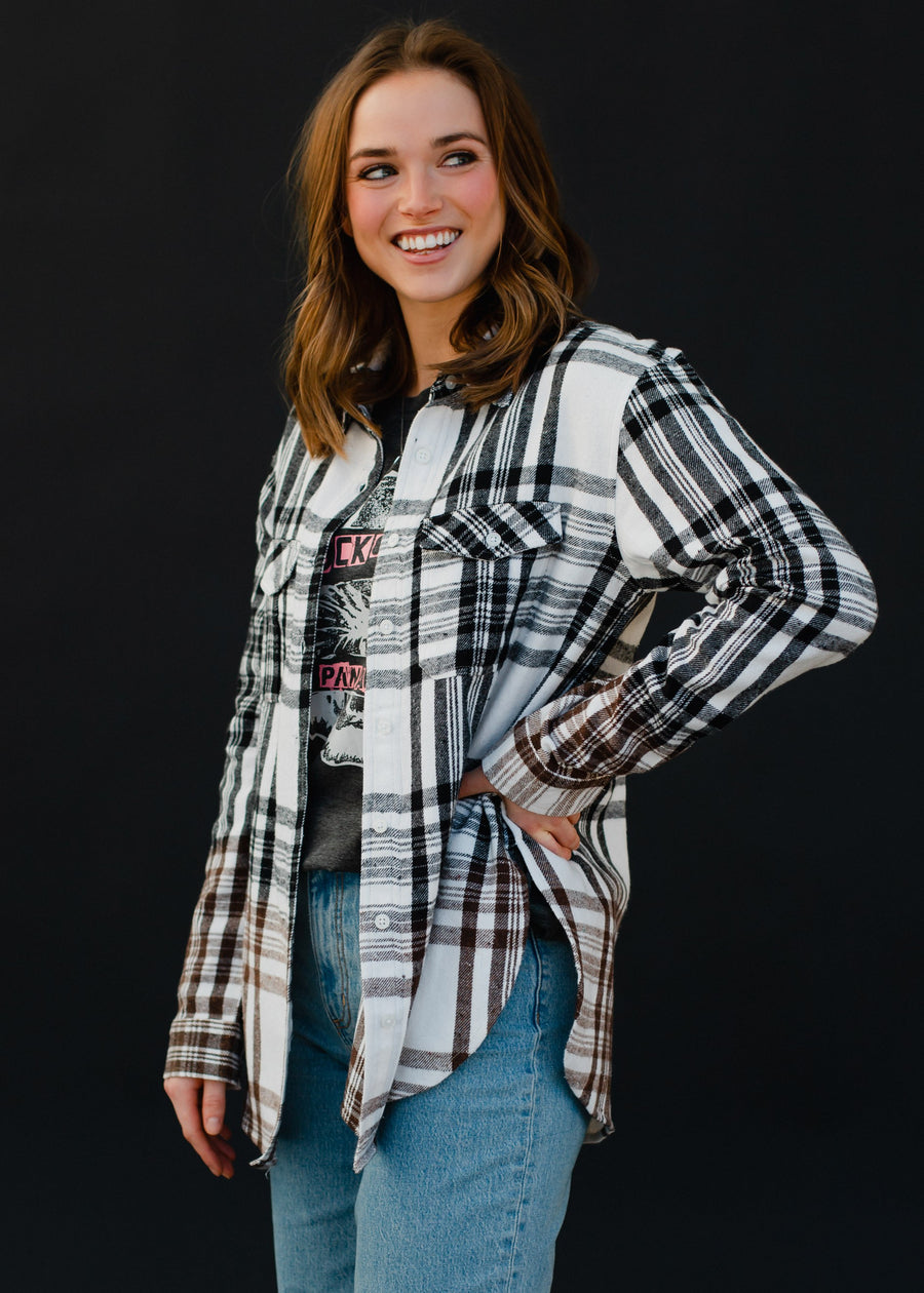 Hailey Ombre Plaid Flannel