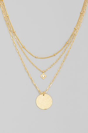Renia Coin Charm Necklace- 2 Colors!