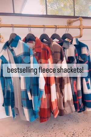Belleanne Oversized Fleece Shacket- 7 Colors!