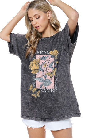 Floral Dreamer Graphic Tee- 2 Colors!