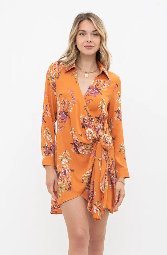 Dreams Are Forever Floral Wrap Dress