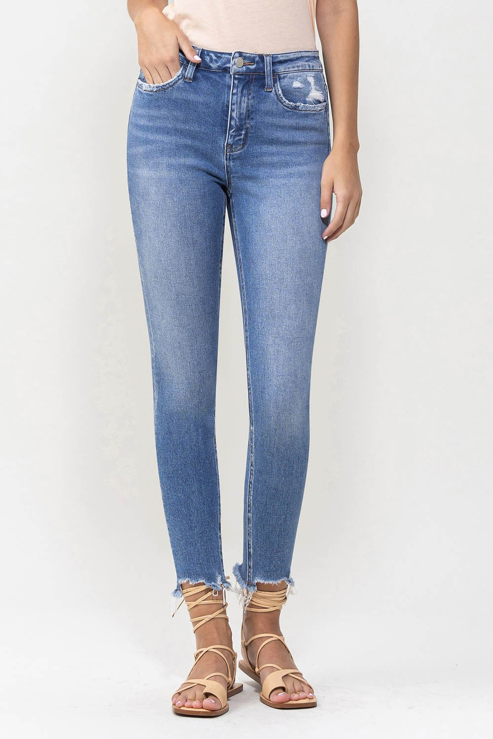 My Only Wish High Rise Crop Skinny Jeans
