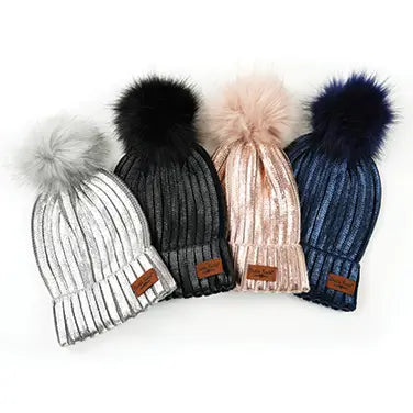 Knits Glacier Knit Pom Hat
