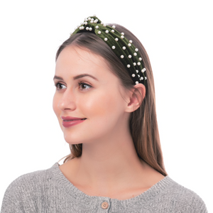 Britta Velvet Pearl Headband