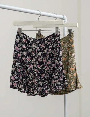 Flirting With Perfection Floral Skirt- 2 Colors!
