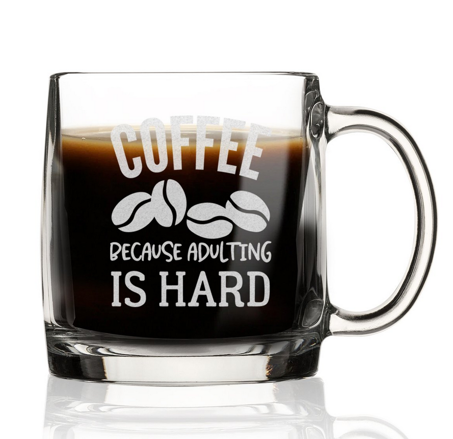 Coffee Because Adulting Is Hard Nordic Mug